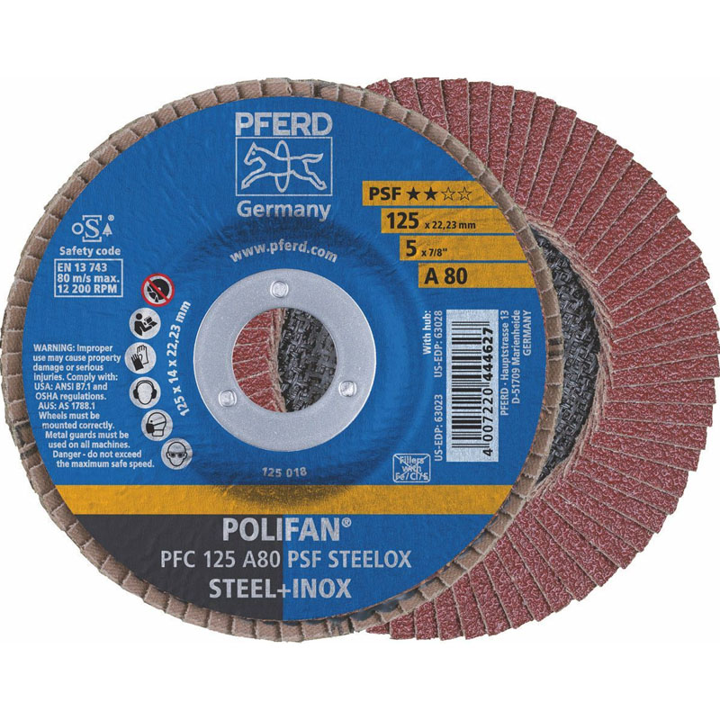 Disc lamelar (evantai) pentru slefuire PFC 125-22 A80