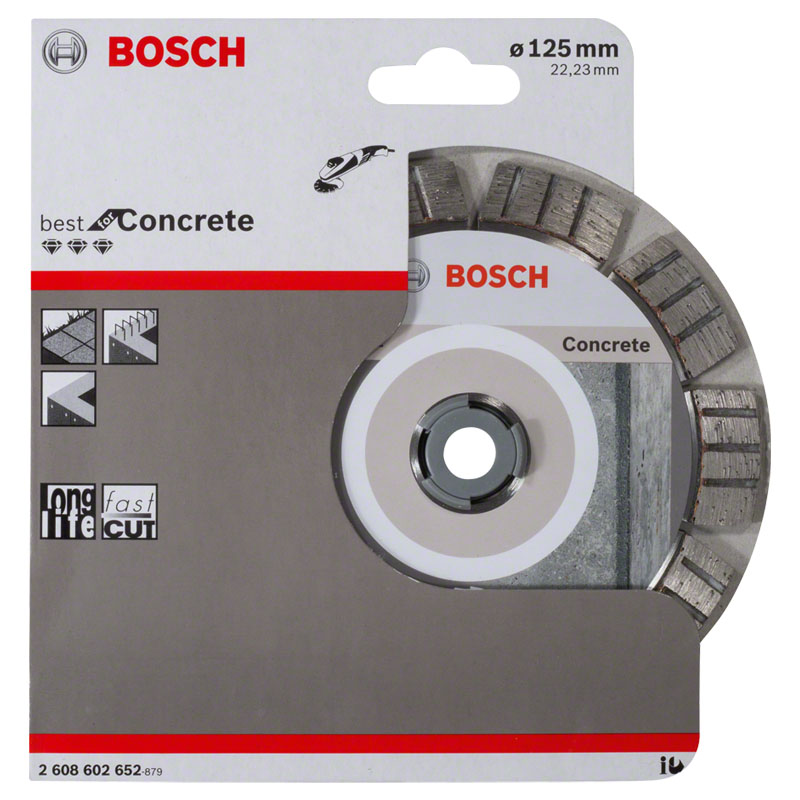 Disc diamantat BEST pentru beton, 125x22.2 mm