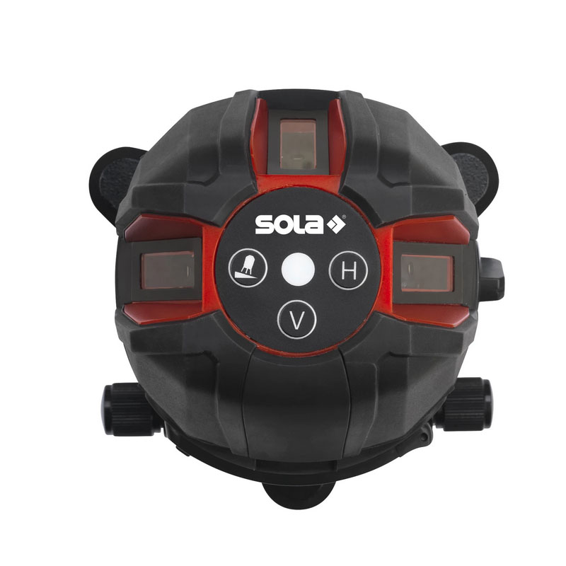 Nivela laser cu 3 linii + punct, Sola ATLAS GREEN, 360 grade