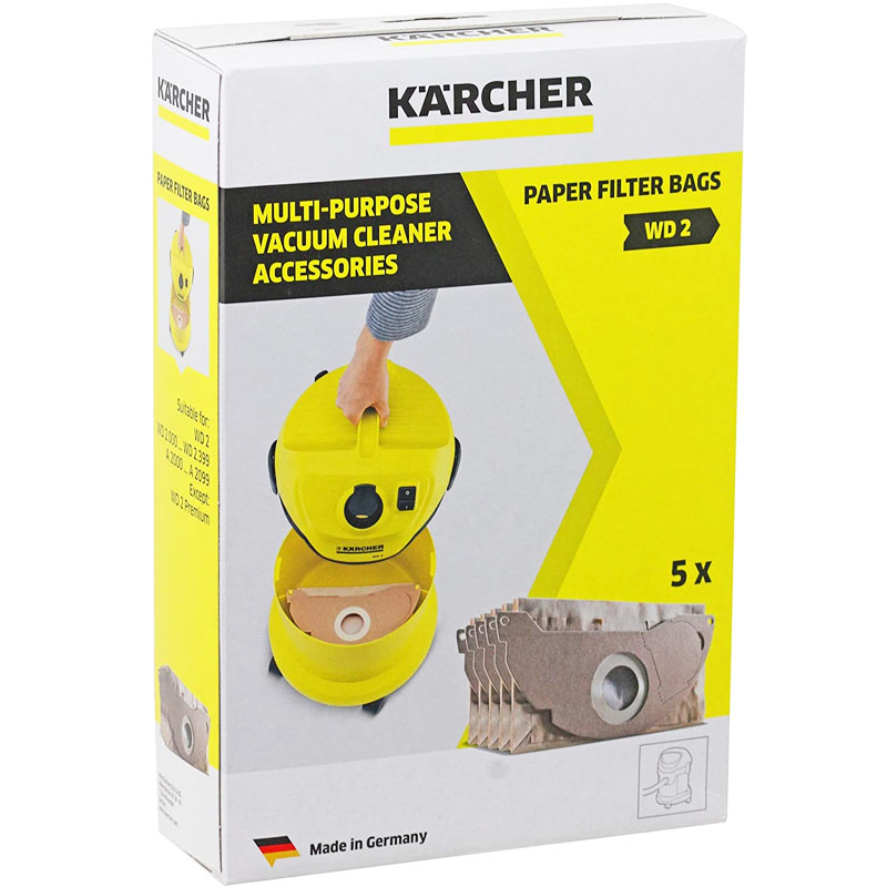 Set 5 saci din hartie Karcher pentru WD2