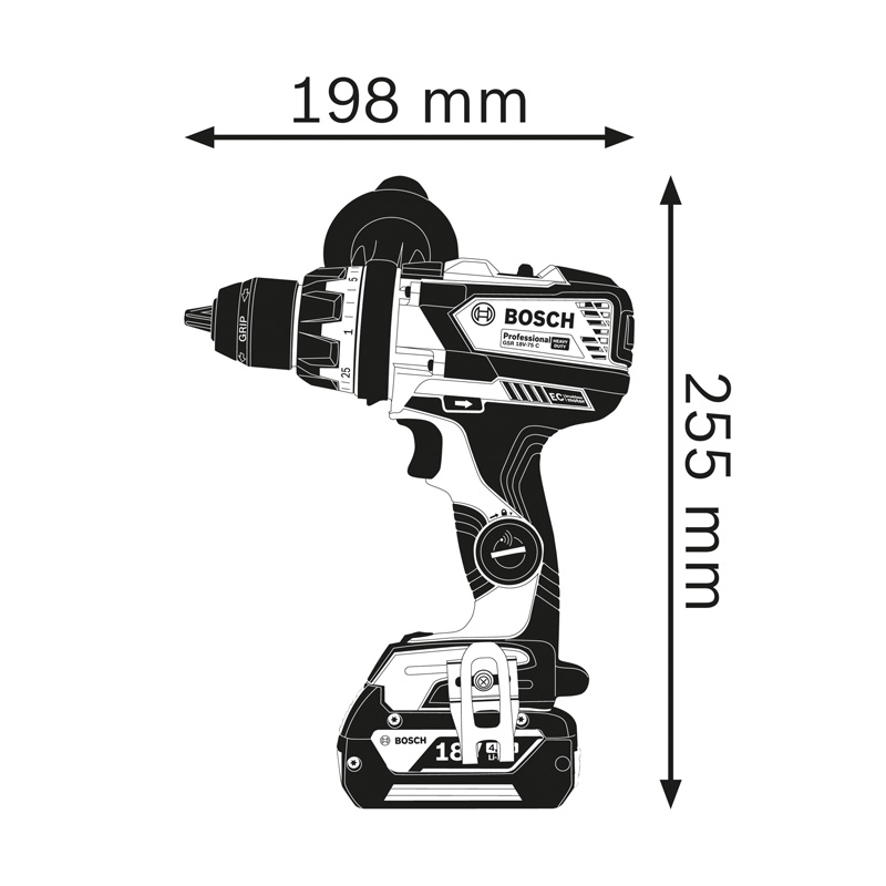 Masina de gaurit/insurubat 18V, SOLO, tip GSR 18V-110 C