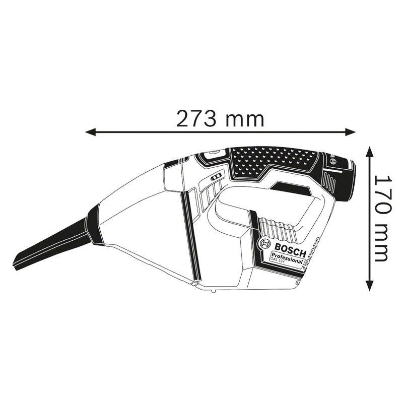 Aspirator de mana umed/uscat 12V, GAS 12V SOLO