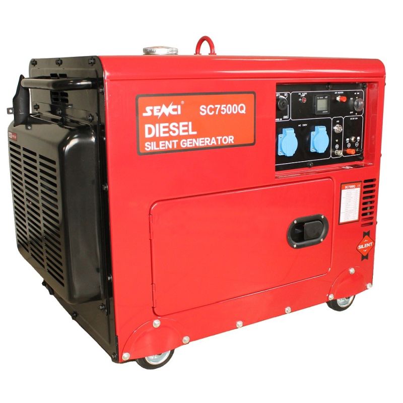 Generator de curent monofazat, diesel, pornire electrica, 6 kW, tip SC7500Q-ATS