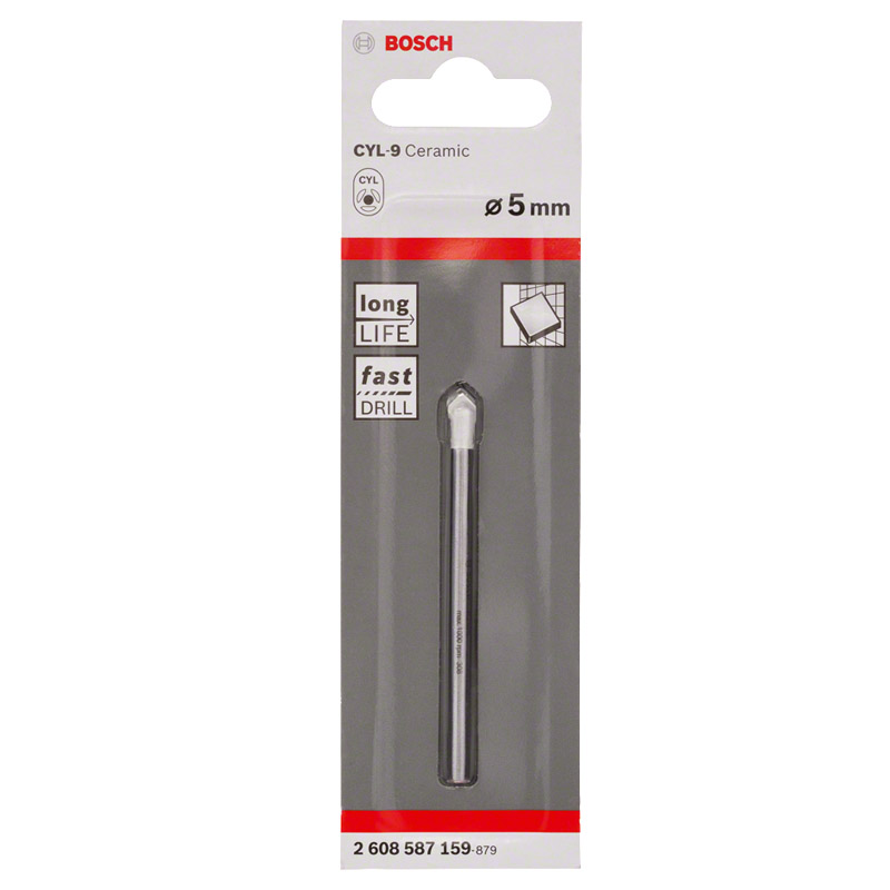 Burghiu pentru placi ceramice, 5x70 mm, tip CYL-9 Ceramic