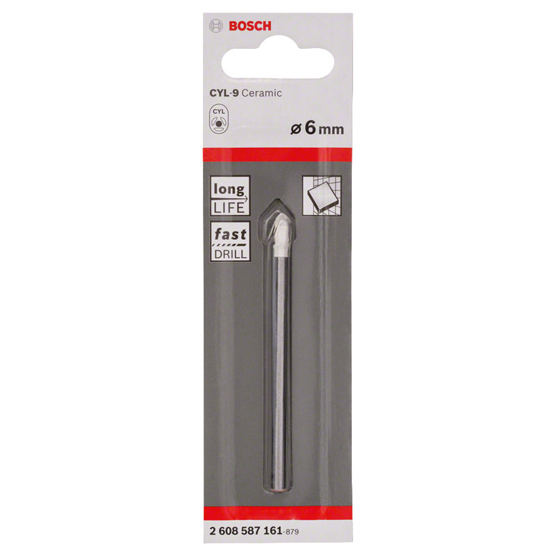 Burghiu pentru placi ceramice, 6x80 mm, tip CYL-9 Ceramic