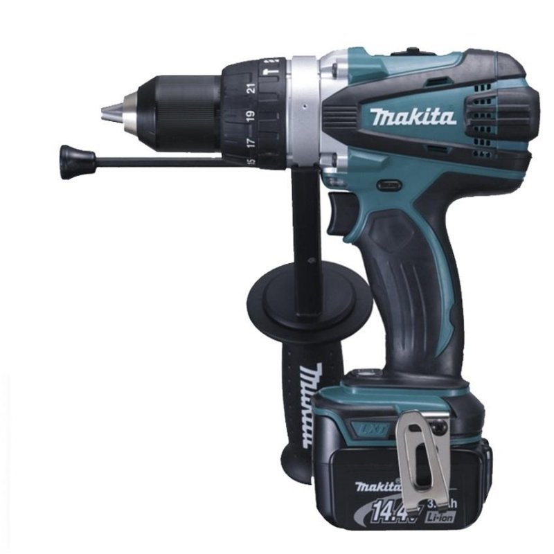 Masina de gaurit/insurubat cu 2 acumulatori 14.4V 3.0Ah, Makita DHP448RFJ