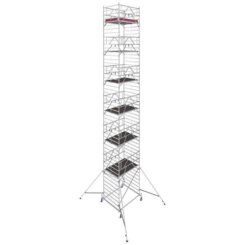 Schela mobila Stabilo S50 1,5 x 2m, aluminiu, inaltime lucru 14.4m, inaltime max. platforma 12.4m