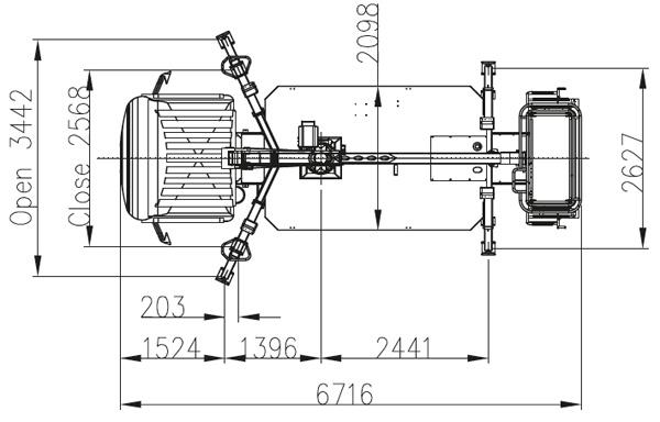 Nacela telescopica montata pe autosasiu tip P18T12