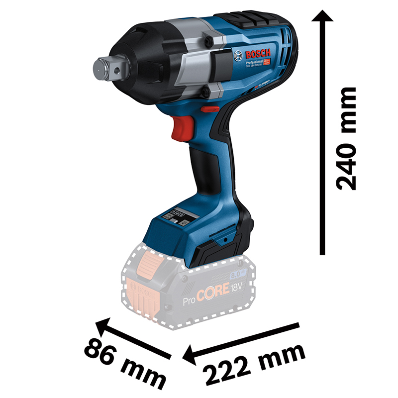 Masina de insurubat cu impact 18V, SOLO, tip GDS 18V-1050 H