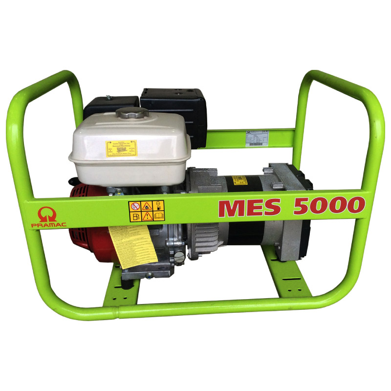 Generator de curent monofazat, 4.6 kW, motor Honda, PRAMAC tip MES5000