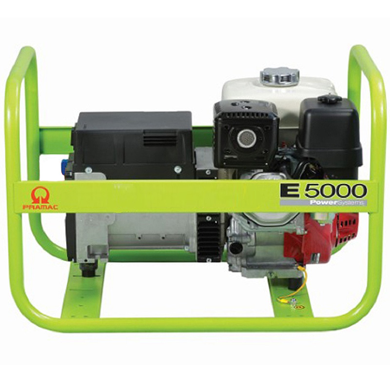 Generator de curent monofazat, 4.6 kW, motor Honda, PRAMAC tip E5000 