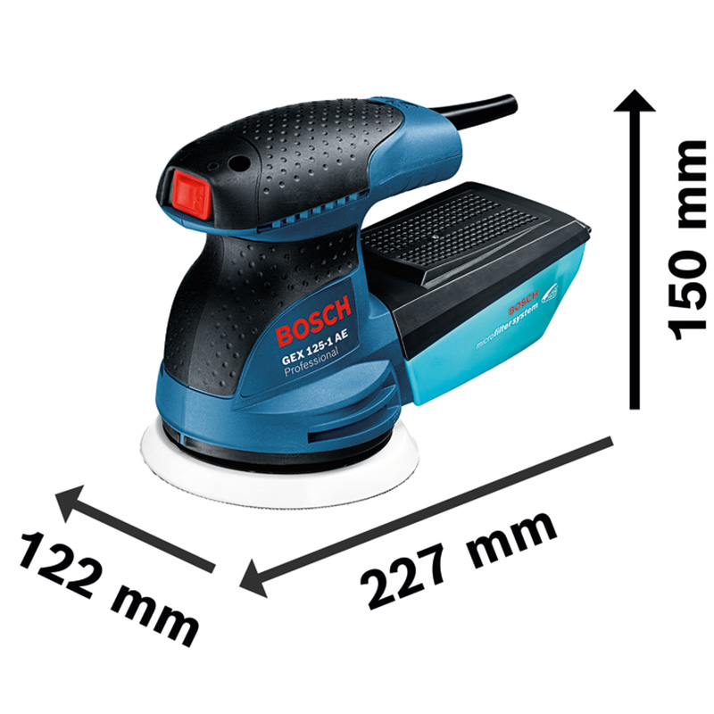 Slefuitor cu excentric BOSCH GEX 125-1 AE, 125 mm, 250 W