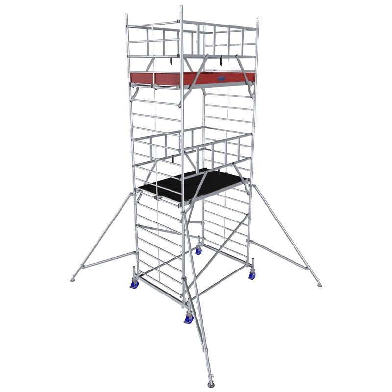 Schela Protec XXL 1,2 x 2m, aluminiu, inaltime lucru 6,3m, inaltime max. platforma 4,3m