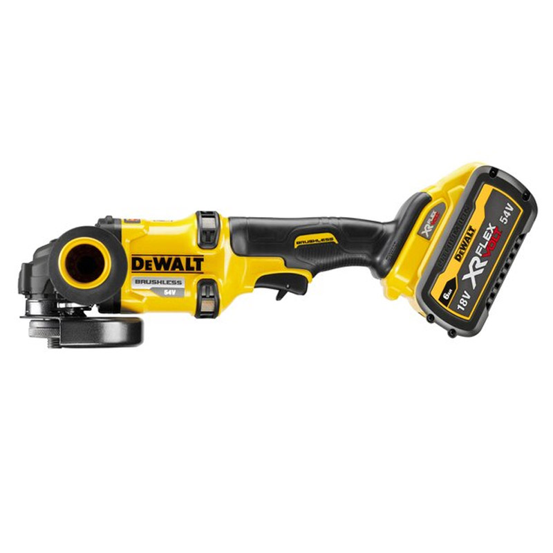 Polizor unghiular DeWALT, 125mm, 2x54V, 6.0Ah, 9000rpm, incarcator, cutie T-STAK, tip DCG418T2-QW