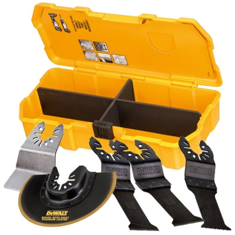 Set 5 lame (panze) pentru masini multifunctionale (fierastraie electrice), taieri in lemn, PVC, rigips, Dewalt tip DT20715-QZ