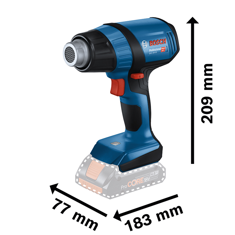 Suflanta cu aer cald compacta 18V, SOLO, BOSCH tip GHG 18V-50