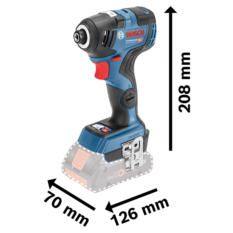 Masina de insurubat cu impact 18V, SOLO, tip GDR 18V-200C