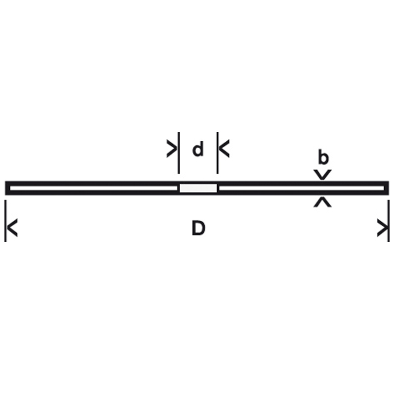 Disc taiere X-LOCK Standard for Inox, drept, 125x22.2x1.0 mm