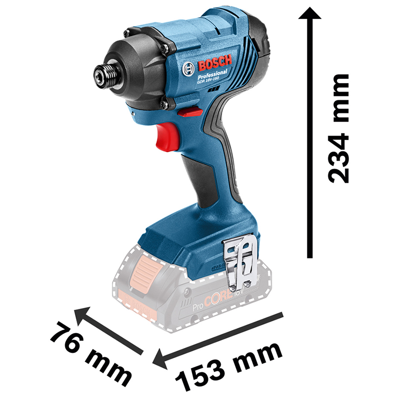 Masina de insurubat cu impact 18V, SOLO, tip GDR 18V-160