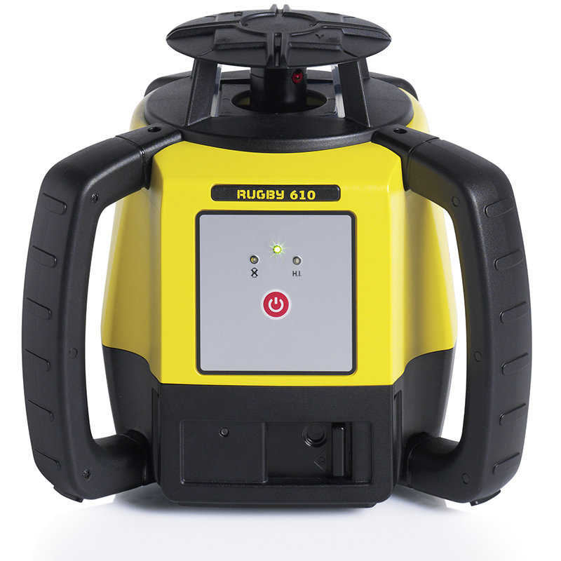Nivela laser rotativa Leica RUGBY610, receptor Rod Eye 140