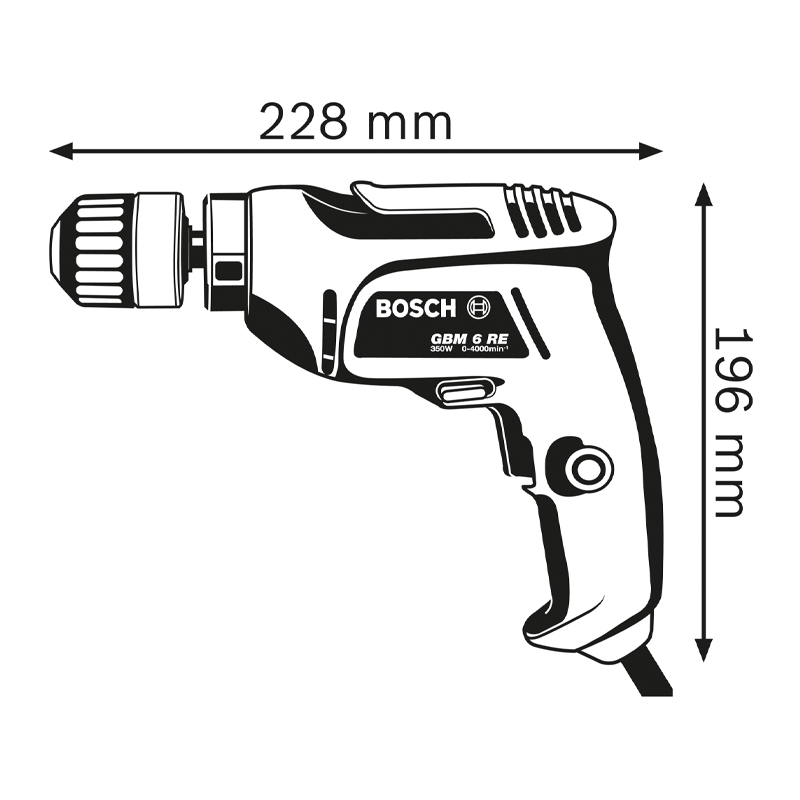 Masina de gaurit tip GBM 6 RE