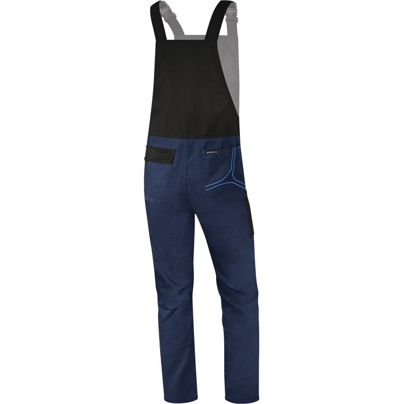 Pantaloni salopeta cu pieptar, MACH2, bleumarin, Delta PLUS, XL
