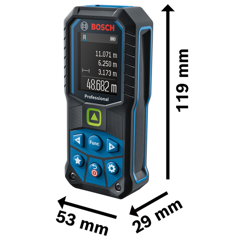 Telemetru laser GLM 50-25 G, fascicul verde