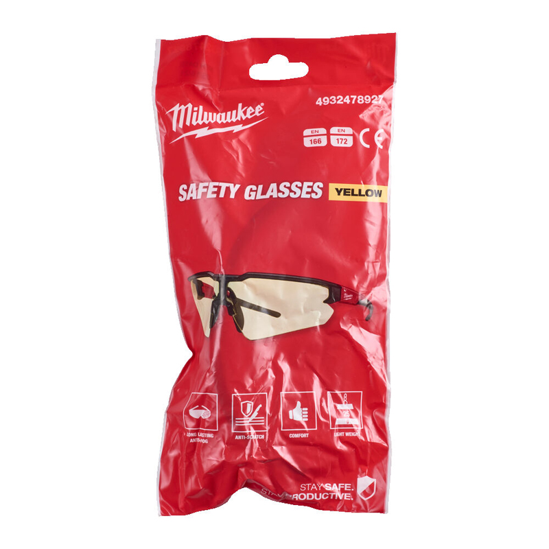 Ochelari de protectie cu lentila galbena, anti-zgarierere, Enhanced Safety Glasses