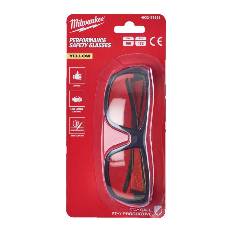 Ochelari de protectie lentila galbena, Premium Clear Safety Glasses
