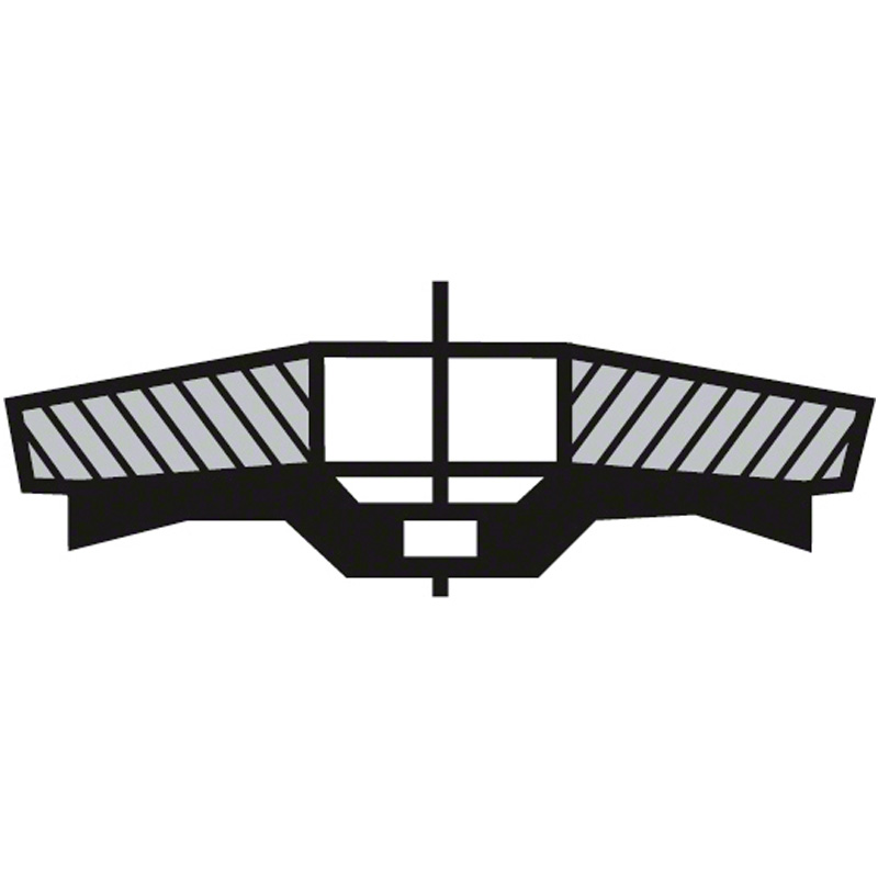 Disc lamelar / evantai de slefuire, 115 mm, G60, cu degajare, suport plastic 