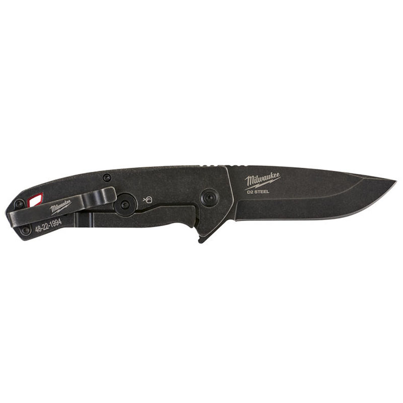 Cutit utilitar pliabil (briceag) cu lama neteda 75 mm, Milwaukee HARDLINE™