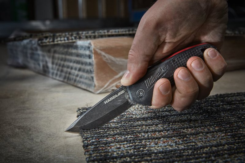 Cutit utilitar pliabil (briceag) cu lama neteda 75 mm, Milwaukee HARDLINE™
