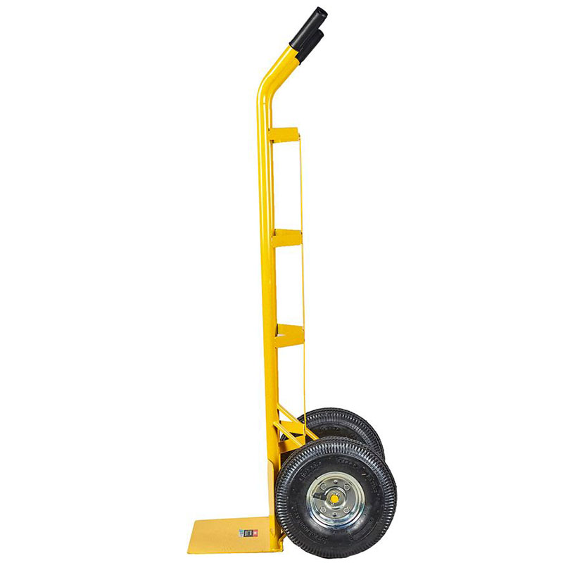 Carucior de transport marfa si butelii cu platforma fixa, 150 kg, roti pneumatice