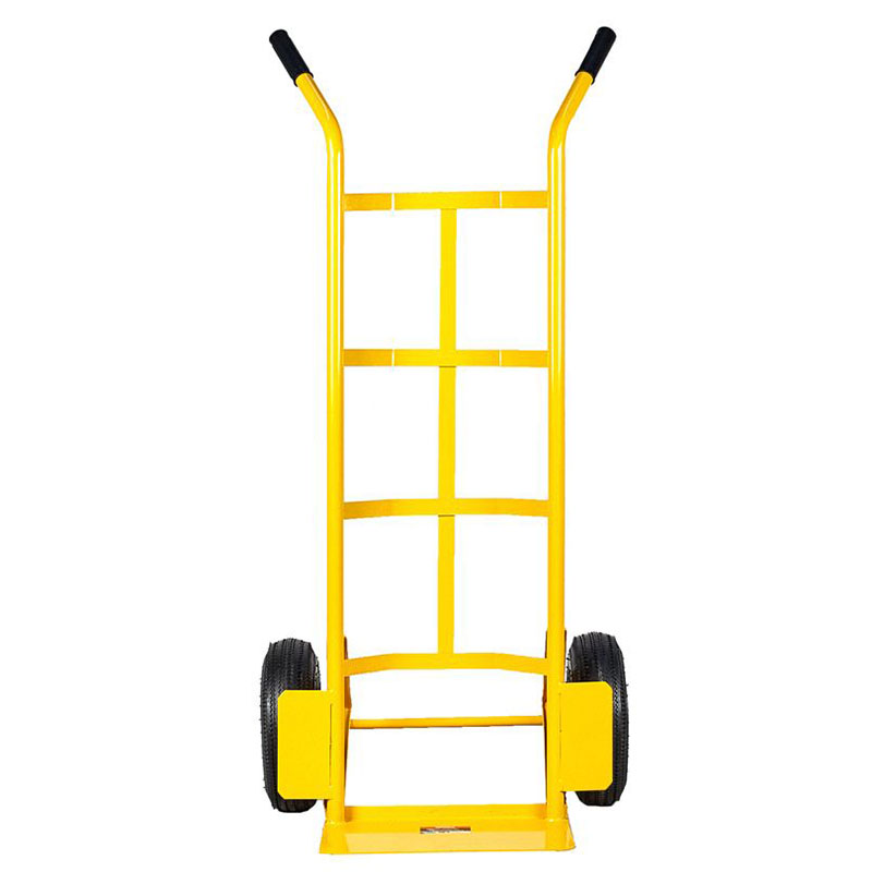 Carucior de transport marfa si butelii cu platforma fixa, 150 kg, roti pneumatice