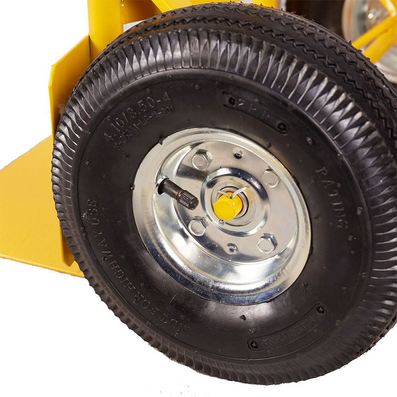 Carucior de transport marfa si butelii cu platforma fixa, 150 kg, roti pneumatice