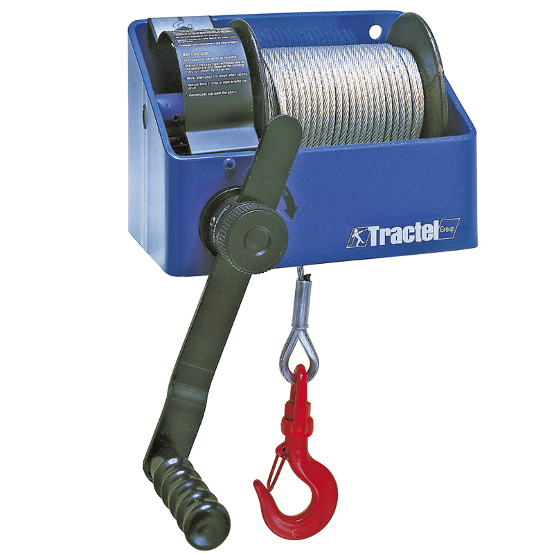 Macara pivotanta de coborare/ridicare TRACTEL Davitrac 18m, max. 500kg, picioare mobile