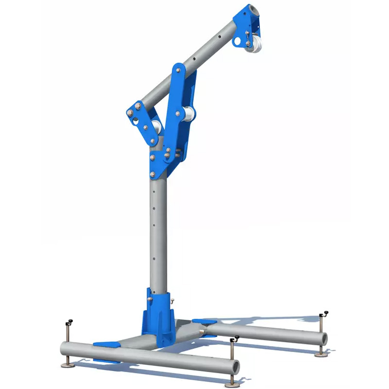 Macara pivotanta de coborare/ridicare TRACTEL Davitrac 18m, max. 500kg, picioare mobile