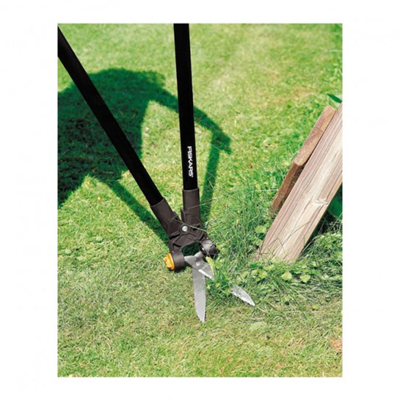 Foarfeca pentru gazon si gard viu, parghie de forta, Fiskars tip PowerLever™ GS53, 900mm