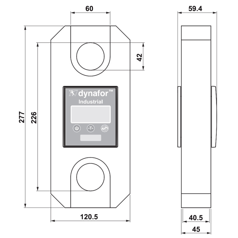 Cantar de macara (dinamometru) digital Dynafor™ Industrial 12,5t