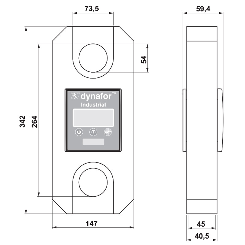 Cantar de macara (dinamometru) digital Dynafor™ Industrial 20t