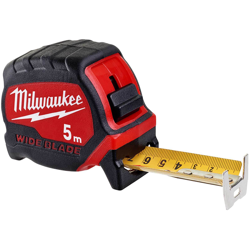 Ruleta Milwaukee premium, banda lata 33mm, 5m