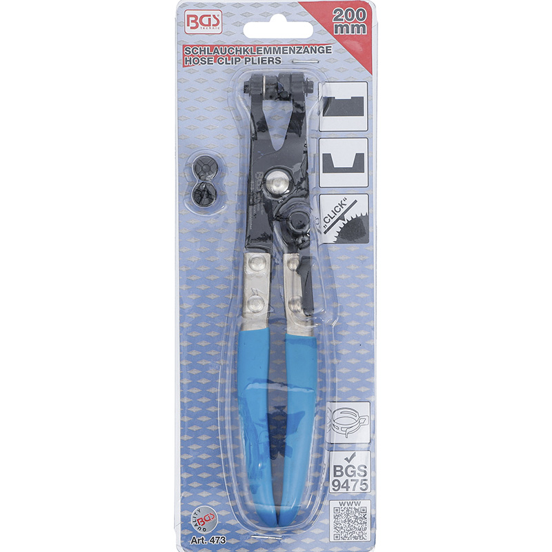 Cleste pentru coliere tevi, 200 mm, BGS 473