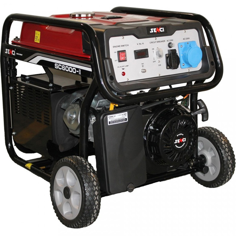 Generator de curent monofazat, pornire electrica, 5.5 kVA, AVR, tip SC 6000TOP