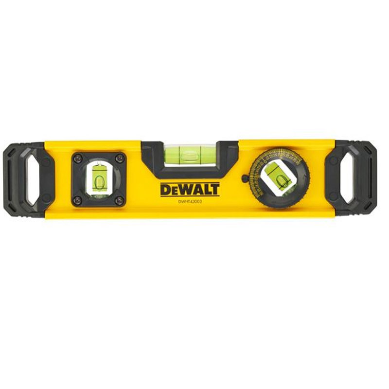 Nivela TORPEDO 25 cm, 3 fiole, magnetica, bula reglabila, DeWALT