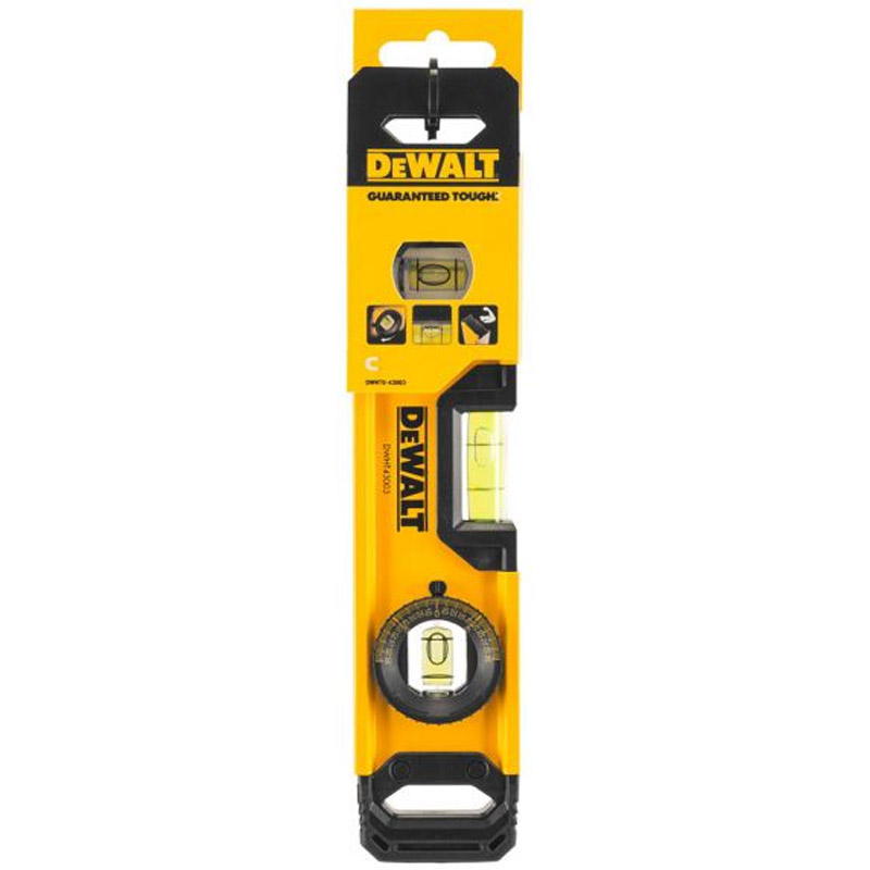 Nivela TORPEDO 25 cm, 3 fiole, magnetica, DeWALT tip DWHT0-43003