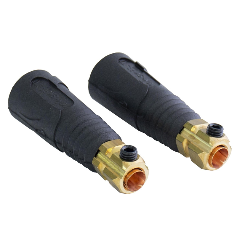 Set 2 conectori-mufa tata pentru cablu sudura de 50mm², Telwin