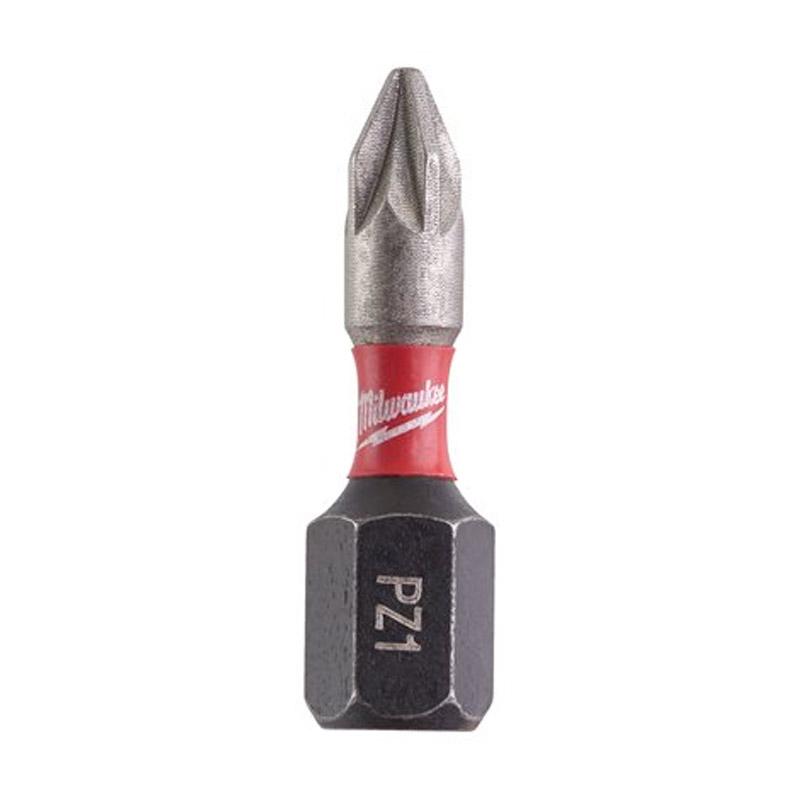 Set 25 biti PZ1 - 25 mm tip SHOCKWAVE™ IMPACT DUTY, pentru masini de insurubat cu impact