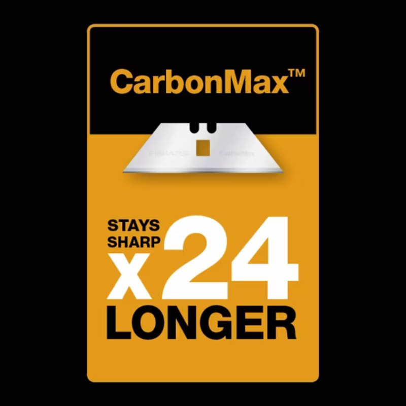 Cutit utilitar CarbonMax cu lama retractabila, 177 mm, 110 g, Fiskars