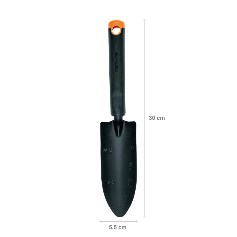 Plantator ingust metalic Fiskars, 300 x 55 mm, 140 g, Ergo™