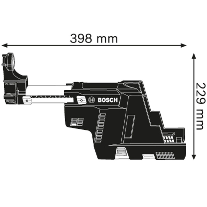 Sistem de extractie a prafului GDE 18V-16 pentru GBH 18V-26 si GBH 18V-26 F, filtru HEPA